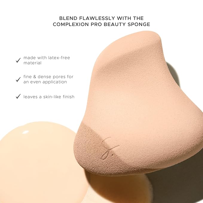 Strokes Beauty Lab Original Beauty Blender Makeup Sponge Applicator for Powder, Cream & Liquid, Beauty Tools Puff, Streak Free Application, Vegan, Cruelty Free Made in USA, Peach (3 Pieces)