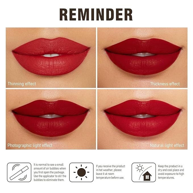 MAKI YIKA Pink Lipstick Set for Women Color Stay Long Lasting Lipsticks Hot Pink Nude Lipsticks Transferproof Cruelty-Free Lip Color