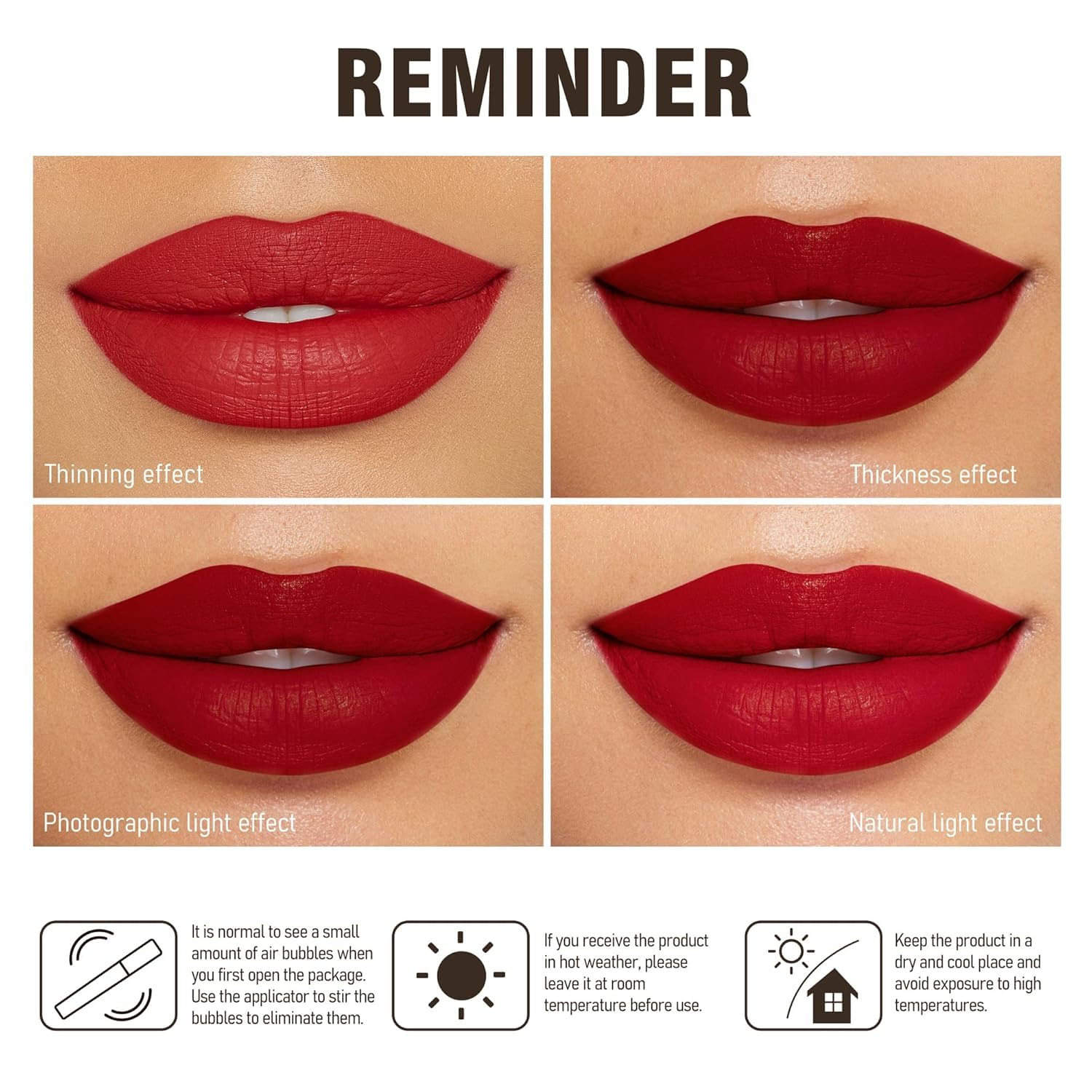 MAKI YIKA Orange Lipstick Matte Liquid for Women ColorStay Long Lasting Lipsticks