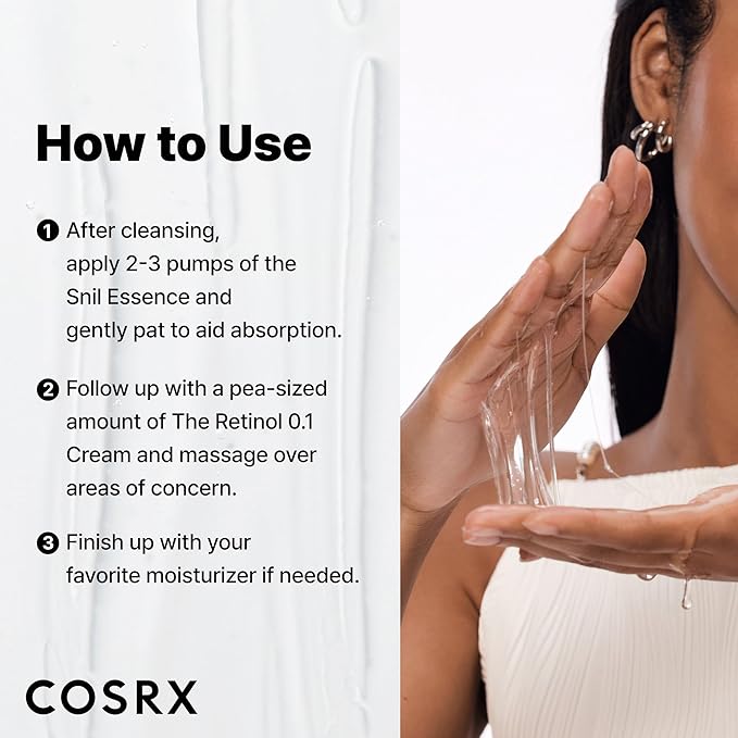 COSRX Snail 96% Mucin Essence 2ea & Retinol 0.1% Cream Mini Sample 1ea