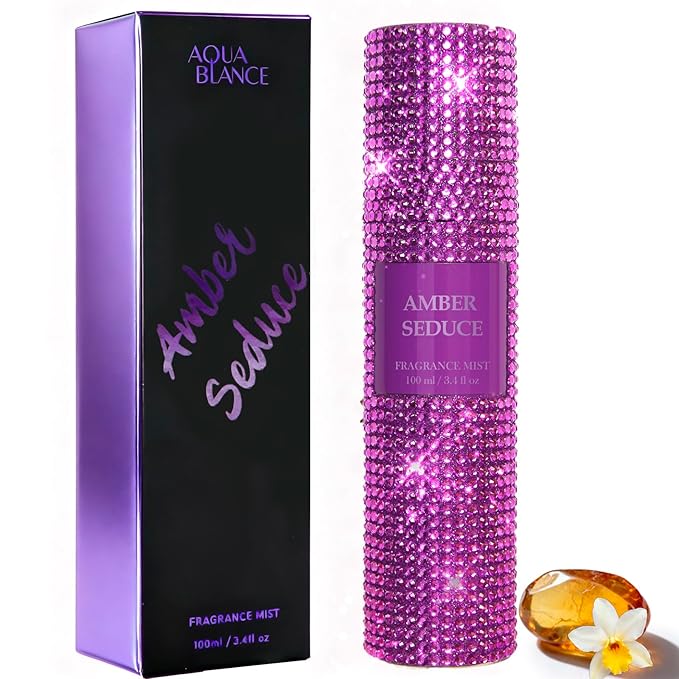Body Spray for Women, Amber Seduce, Bling Fragrance Mist, 3.4 fl oz