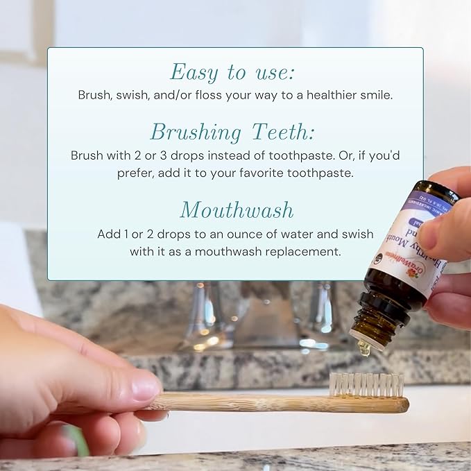 OraWellness Healthy Mouth Blend Organic Tooth Oil, Fluoride Free Rinse