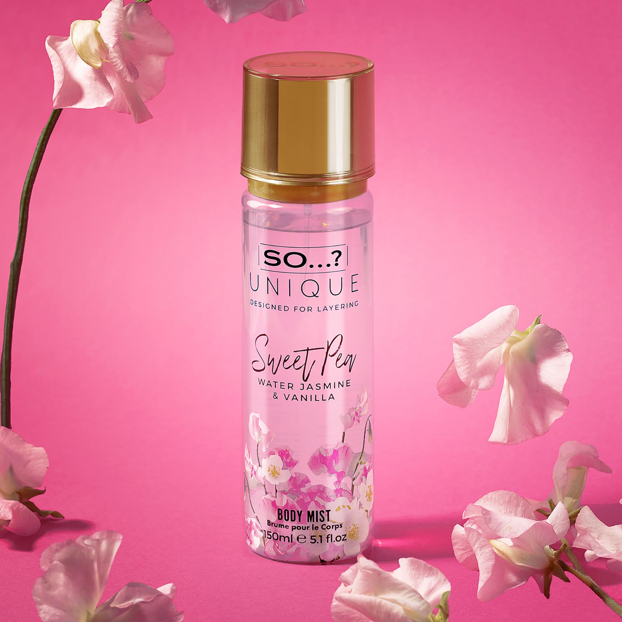 Unique Body Mist - Sweet Pea by So…? for Women - 5.1 oz Body Mist - Pack of 3