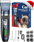 oneisall Quiet Cat Clippers for Matted & Long Hair 2-Speed Cat Grooming Kit