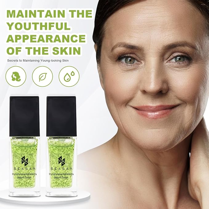 SEASAY Myrothamnus Flabellifolius Rebirth Serum - Premium Revitalizing Green key Essence for Anti-Aging & Repair Plant Extract (30ml)
