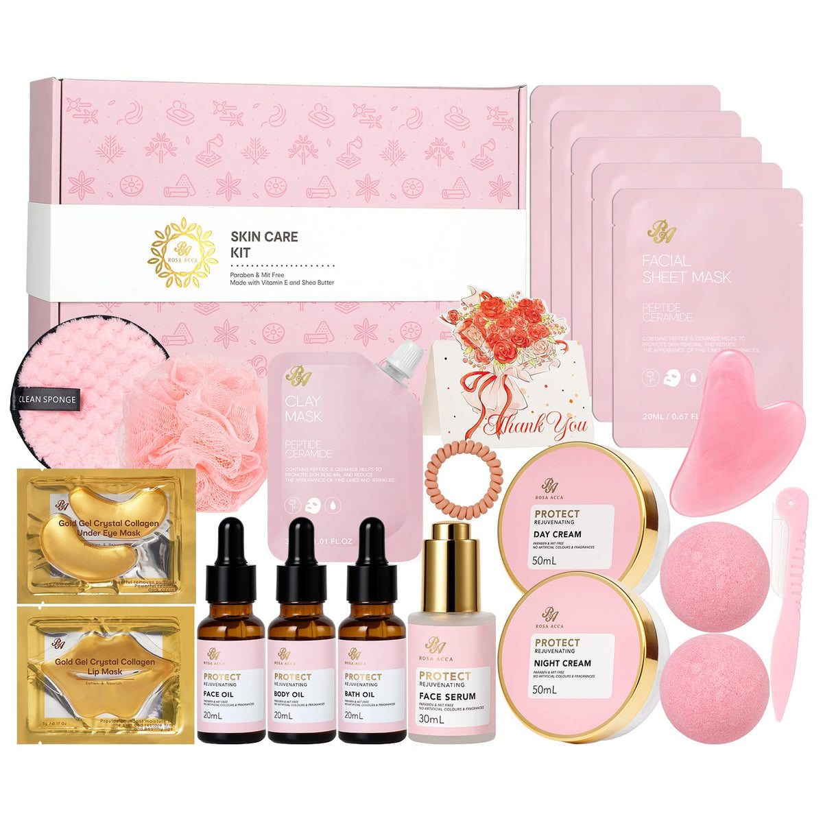 Gifts for Women & Men, 30Pcs Birthday Gift for Women, Face Skin Care Set