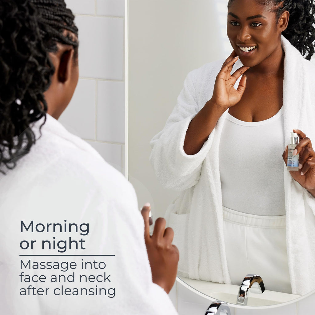 Eucerin Immersive Hydration Smoothing Face Serum, Ultra-Lightweight Hyaluronic Acid Serum Reduces the Look of Fine Lines and Wrinkles, 1 Fl Oz Bottle