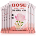 GIRLEARLE Paraffin Wax Refills 10 Packs for Paraffin Wax Bath Machine - for Dry Cracked Skin on Hands, Feet, Elbows - Moisturizing Hydration to Relieve Stiff Muscles & Joints (Rose)