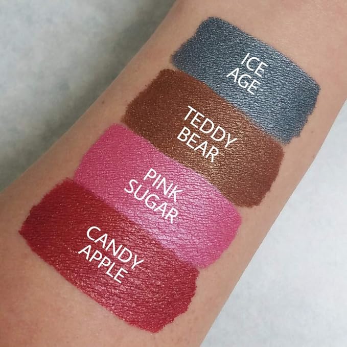 Aromi Candy Apple Metallic Liquid Lipstick, Dark Red Shade