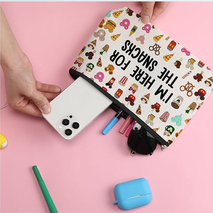 ZHAMEN Cartoon Mouse Makeup Bag Cosmetic Bag Zipper Pouch Funny Cute Mouse Themed Gifts Animal Lover Gifts Friendship International Nurses Day Birthday Gift for Women Girl Sister Friend Bestie
