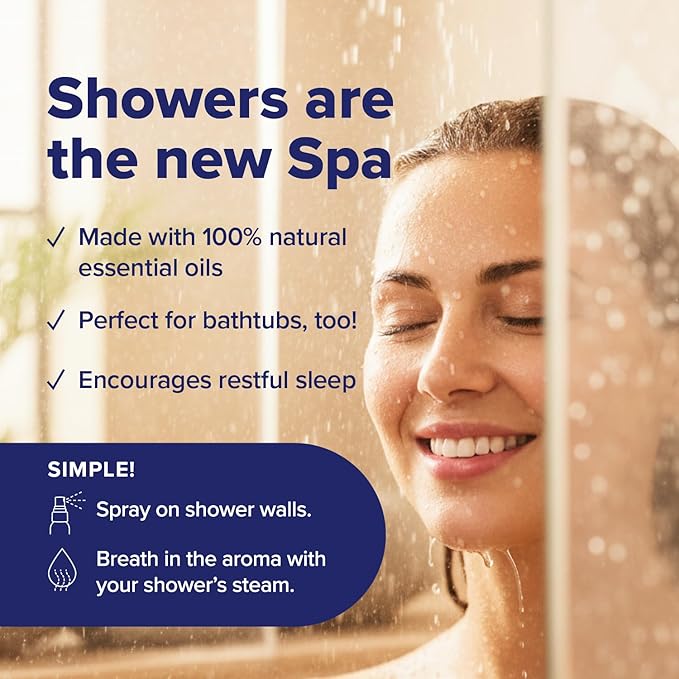 MOXĒ Lavender & Eucalyptus Shower Steamer, All Natural Relief, 4oz, 2 Pack