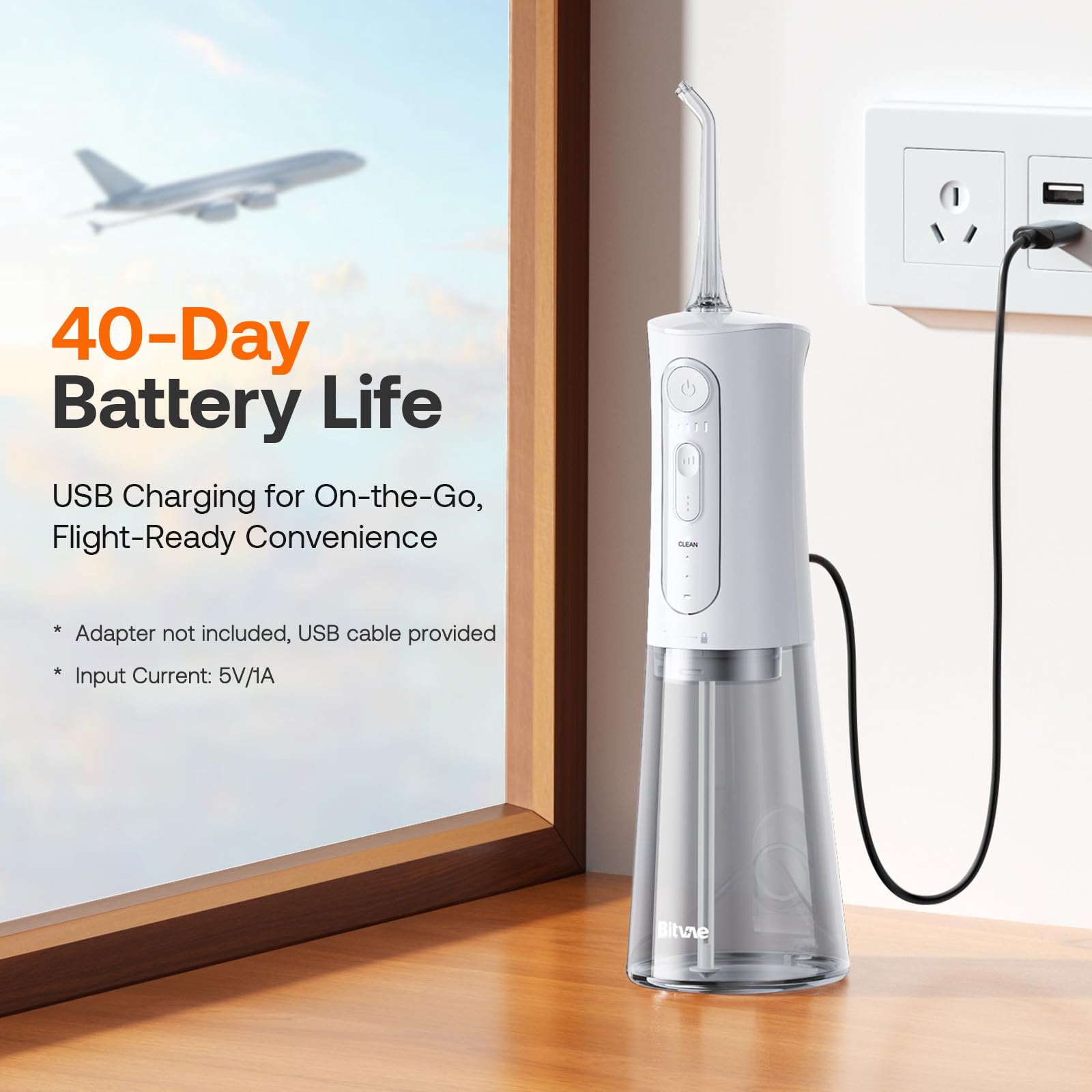 Bitvae Water Dental Flosser for Teeth, Cordless Water Teeth Cleaner Picks