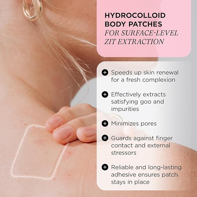 ZitSticka Large Pimple Patches for Face and Body, Goo Getter Hydrocolloid Patches to Cover Zits & Blemishes, Acne Patches or Zit Spot Stickers, Blemish Patch (Body Patch 9 Pack)