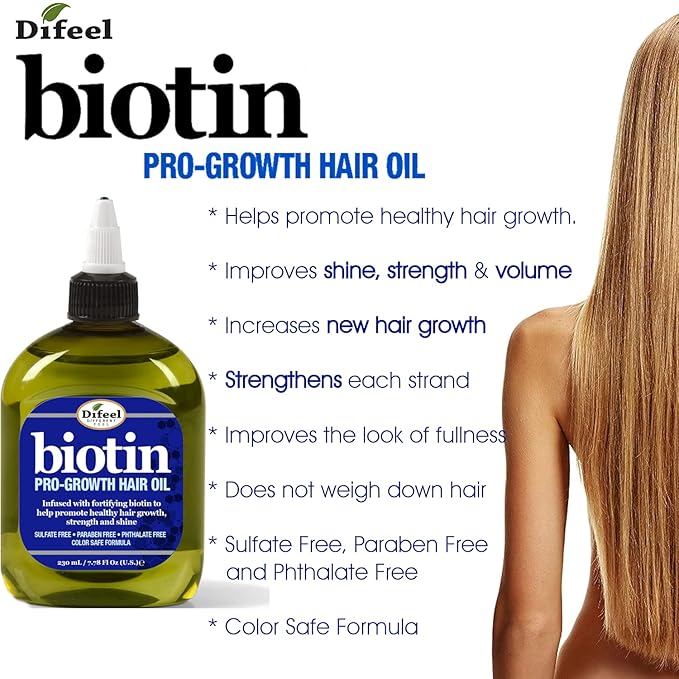 Difeel Biotin Hair Oil Blend 7.1 oz. (Pack of 2)