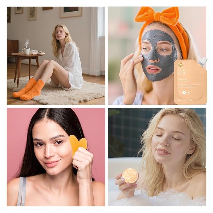 55 Pcs Mothers Day Gift for Women, Overnight Mask, Skin Care Kit, Self-Care Spa Set, Bath & Body Care Basket Gift Set, Face Sheet Mask Gift Basket, Face Serum, Christmas, Anniversary, Wife