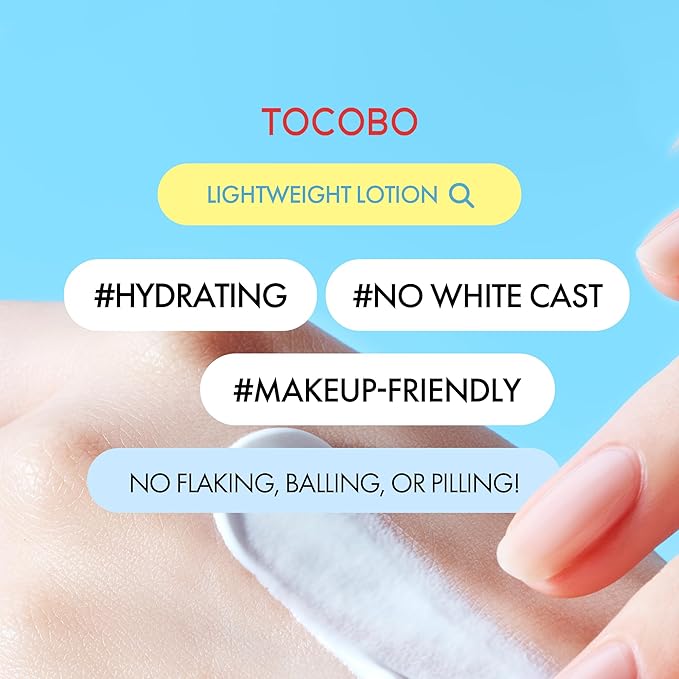 TOCOBO Bio Watery Sunscreen SPF 50 Broad Spectrum Korean Facial Sun Cream, Hyaluronic Acid, Lightweight Daily Face Sunblock,Vegan, Korean Skincare 1.35 fl oz