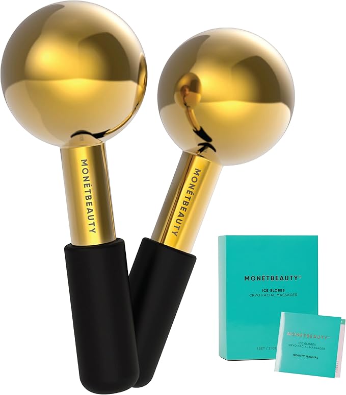 Tighten Skin, Depuff & Sinus Relief? Stainless Steel Ice Globes for Facials, Durable Cryo Globes Instantly Reduce Puffiness, Tighten Pores, Face Globes Facial Massages & Daily Beauty Routine