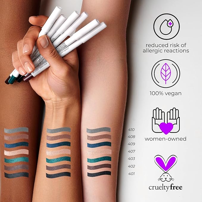 Lamel No Smudge Waterproof Gel Eyeliner Pencil – Deep Black