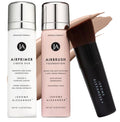 Jerome Alexander Airbrush Foundation & Setting Spray 3pc Set - Cognac