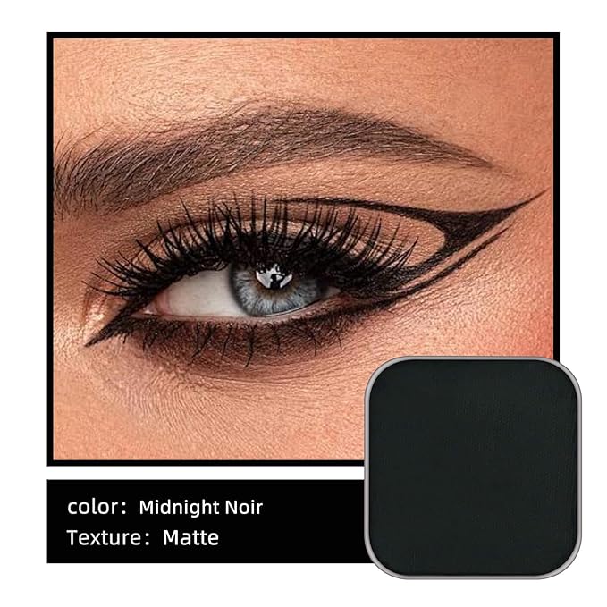 Fillwie Intense Black Matte Eyeshadow Single Refill Pan - Midnight Noir