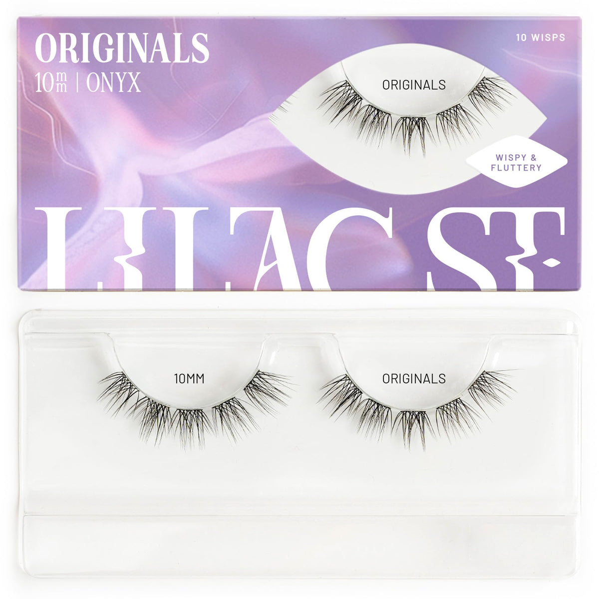 Lilac St - Originals Natural Faux Eyelash Clusters (14mm) - Soft, Natural Look - DIY Lash Extension Wisps - Lightweight & Lifelike - Lasts 10 Days - Cruelty Free, Vegan, Women Founded - 10 Lashes.