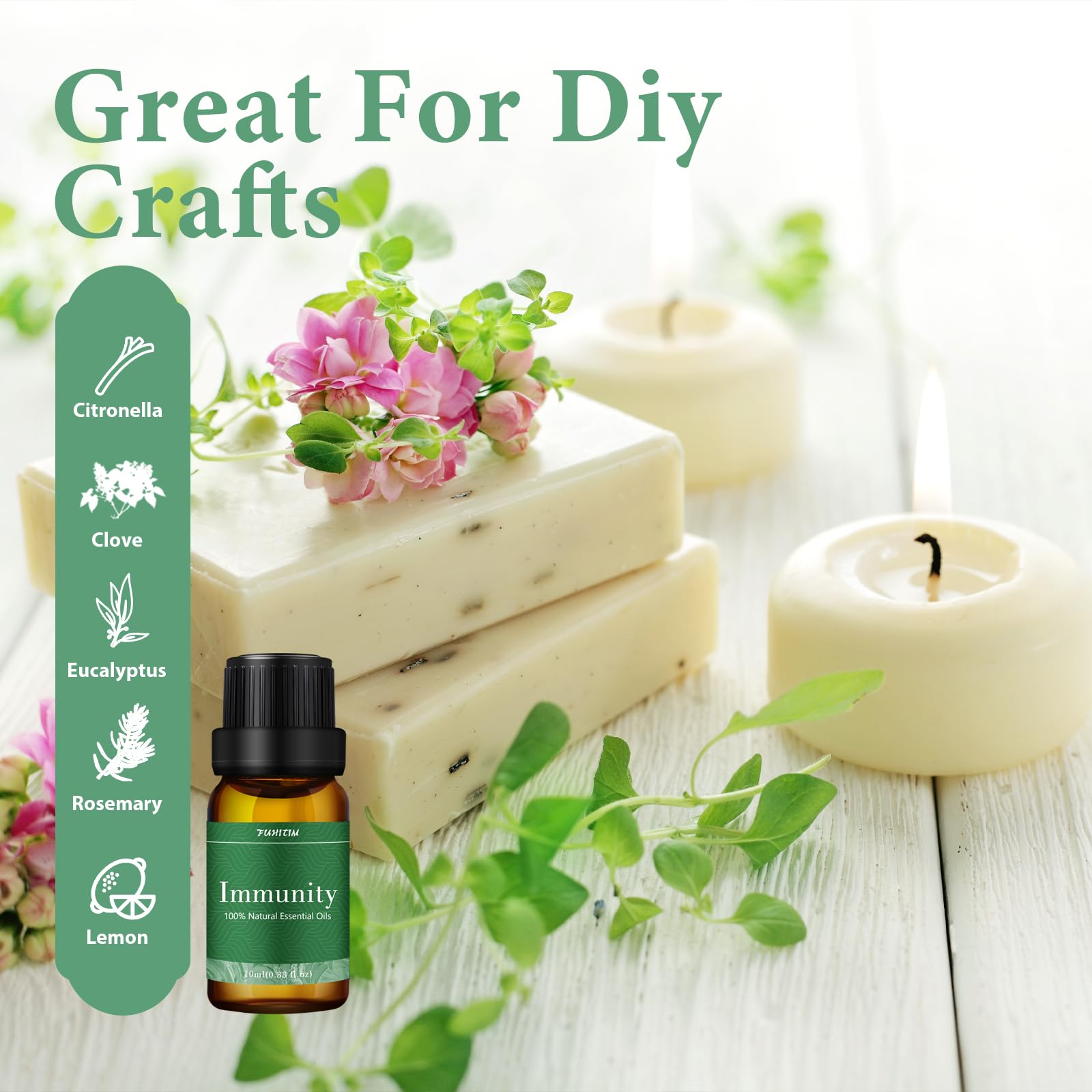 FUHITIM Essential Oils Blends Set for Diffusers for Home 6x10ml