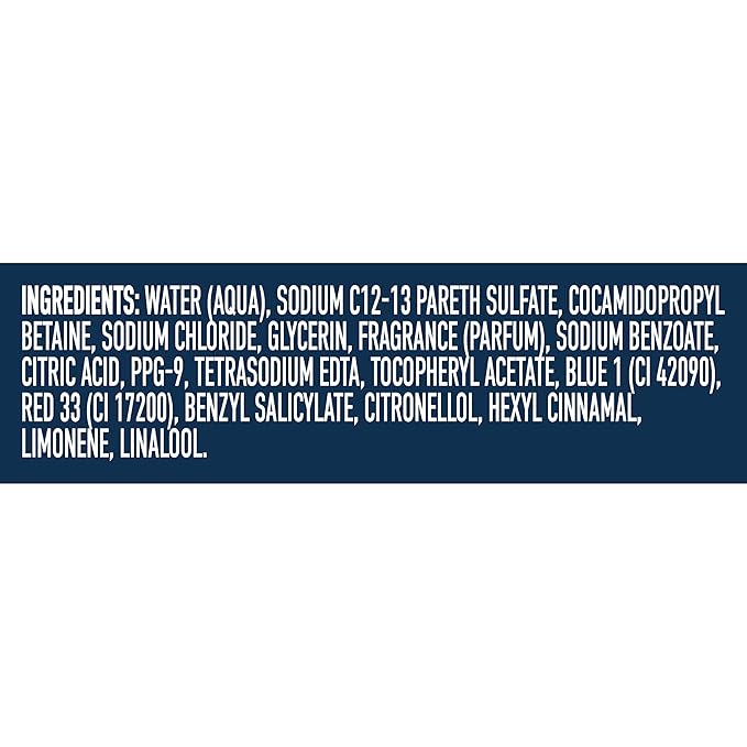 Suave Men Moisturizing Body & Face Wash, With Cedarwood and Mandarin Scent, No Parabens, No Phtahaltes, 18 Oz Pack of 6