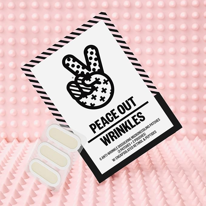 PEACE OUT Microneedling Wrinkle Peptide Patches with Retinol (6 count)