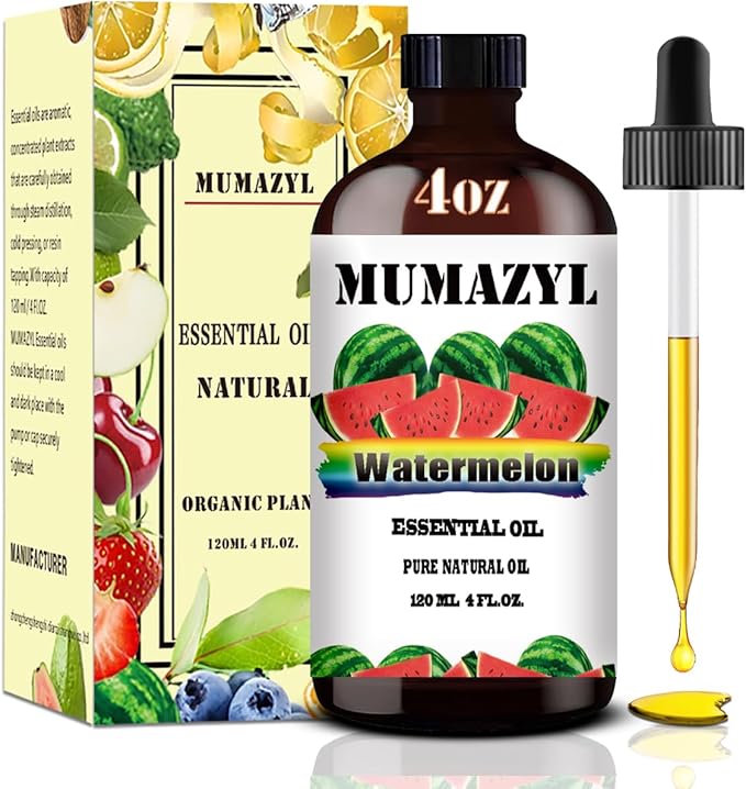 Watermelon Essential Oil, Watermelon Oil 4 Fl Oz for Diffuser Air Freshener