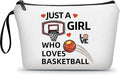 ARIOSEY Basketball Gifts for Girls, Zipper MakeUp Cosmetic Bag
