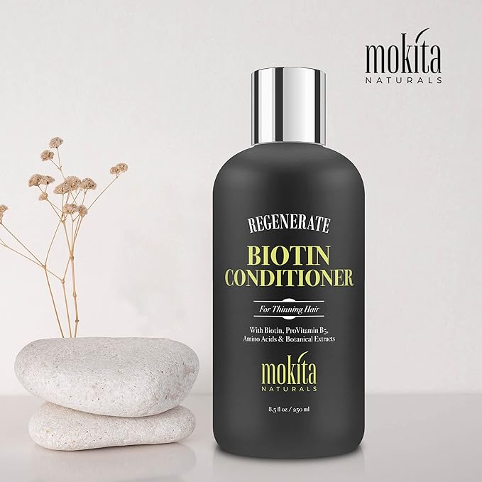 Mokita Naturals Biotin Hair Conditioner for All Hair Types, 8.5 oz