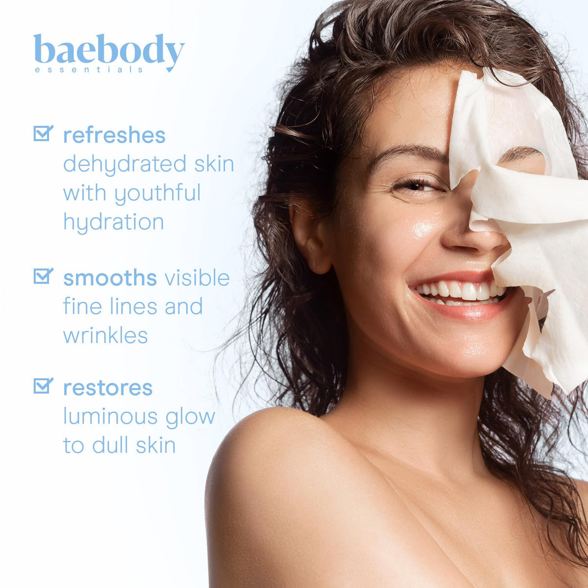 Baebody Snail Mucin Mask (6 pcs) - Hydrating Face Mask Sheet
