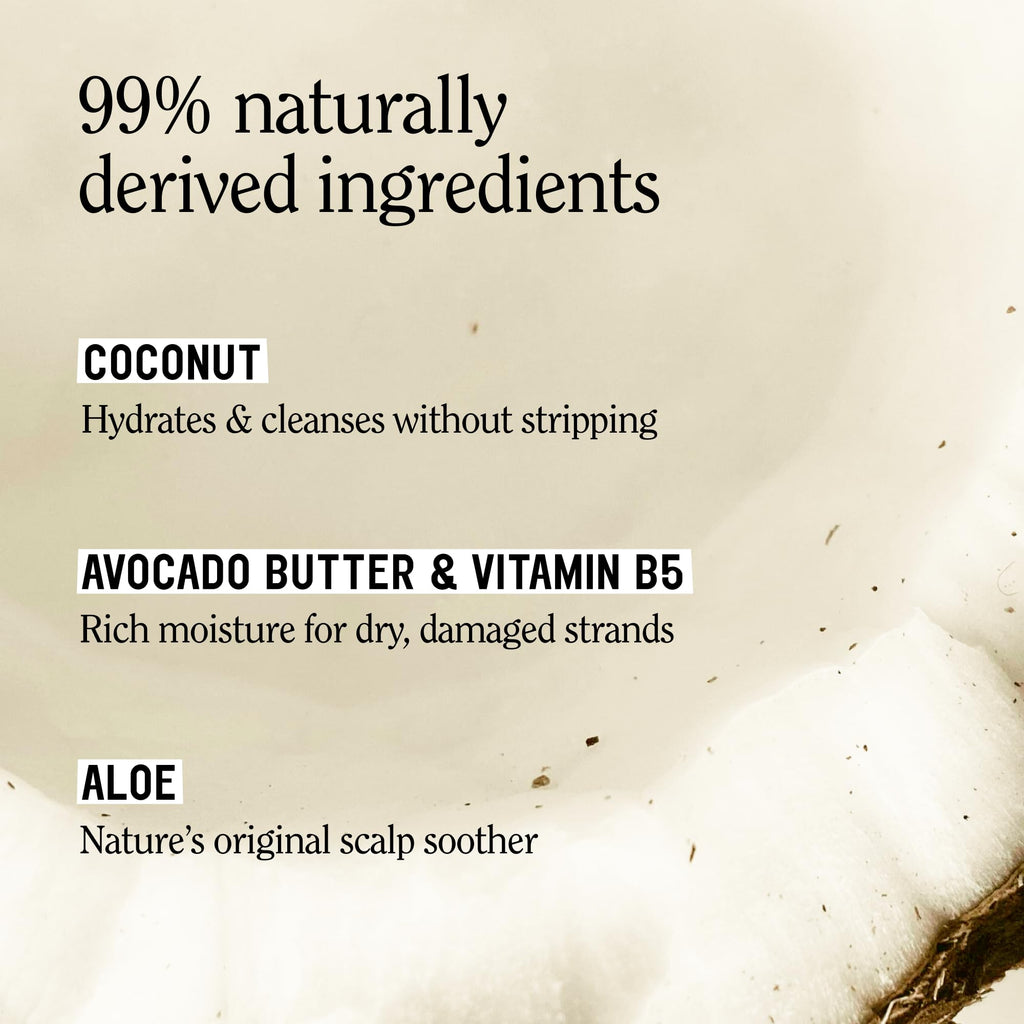 California Naturals Classic Clean Toasted Coconut Shampoo Conditioner Set, Natural, Vegan, Cruelty, Silicone, Paraben, and Sulfate Free, All Hair Types, 20 Fl Oz