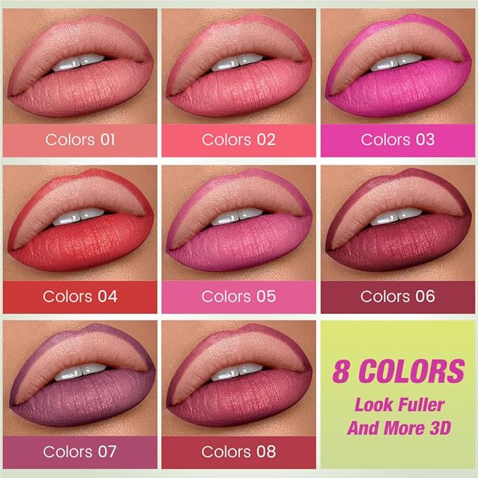 evpct Hot Pink Triangle Lip Liner Pencil Stick for Women, Retractable Lips Liner Pen Triangle Tip for Sculpting & Filling & Plumping, Longwear Lipliners Pencil, Vegan Cruelty Free Lip Filler Plumper
