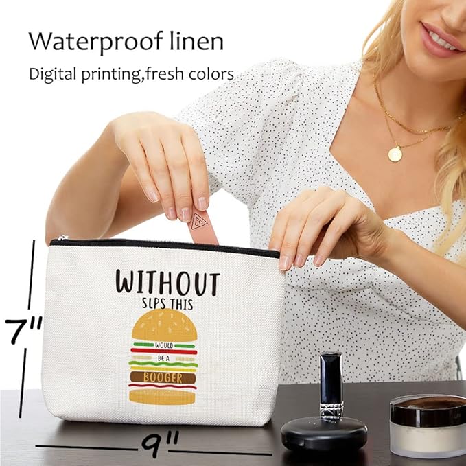 Speech Therapist Appreciation Makeup Bag Therapist Cosmetic Bag