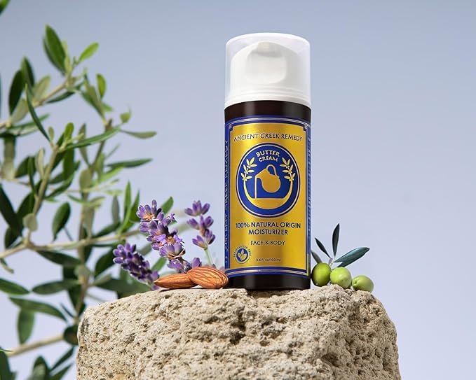 Organic Face Moisturizer for Dry Skin, Hydrating Facial & Body Butter Cream