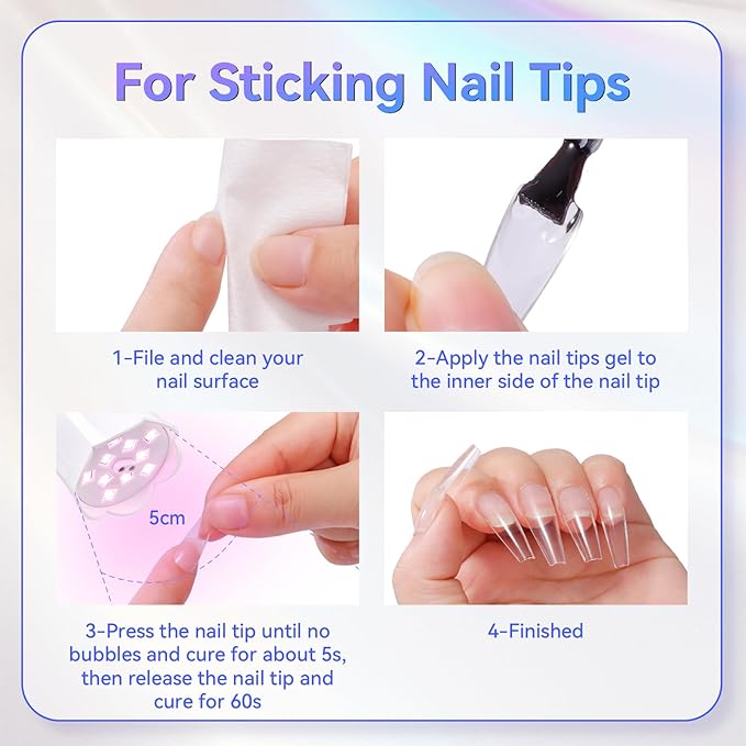 Makartt Luminoza UV Nail Lamp for Gel Nails Polish, Flexible Gooseneck