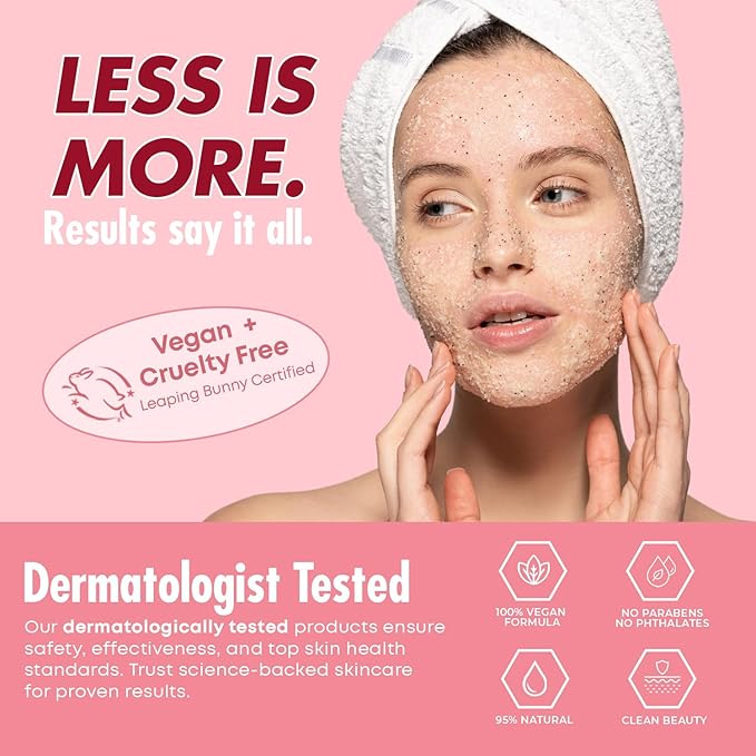 Sunday Essence Face Scrub with Collagen & Peptides – Gentle Exfoliating, Hydrating & Wrinkle Care – Dermatologist Tested, Korean Skin Care – Cruelty-Free, Vegan, Clean Beauty – 6.76 Fl Oz