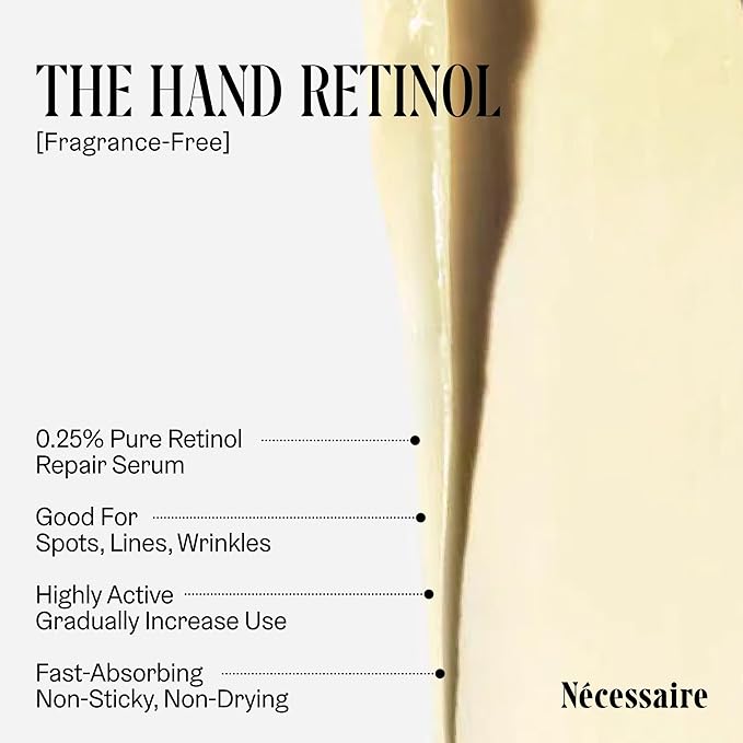 Nécessaire The Hand Duo – The Hand Cream + The Hand Retinol Treatment Gift Set for Dry Hands – Daily Moisture + Nighttime Repair with Ceramides, Peptides & Retinol – 2 x 2.2 oz