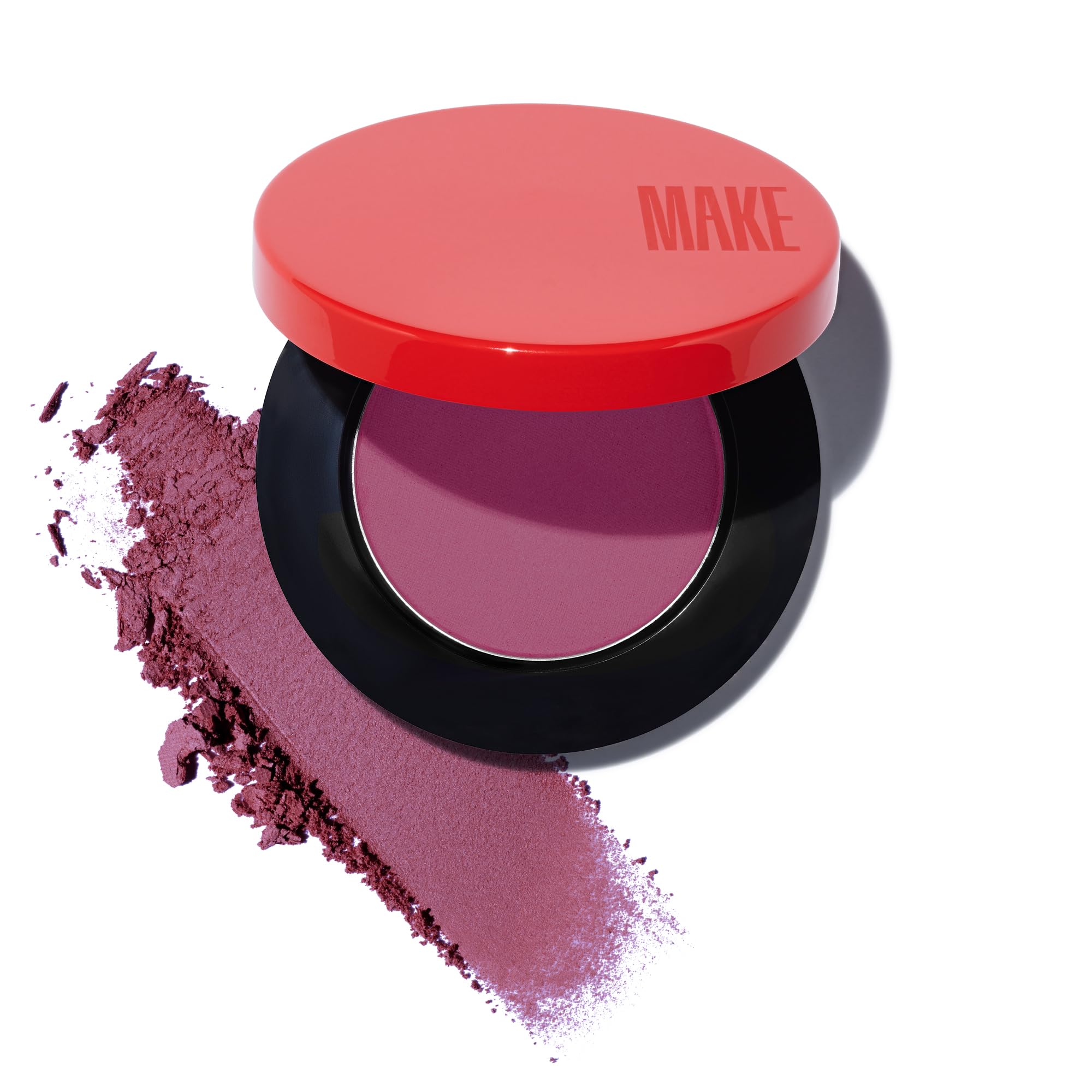 MAKE Beauty Skin Mimetic Microsuede Blush - Matte Powder Blush for Cheeks with Long Lasting Color - Non Comedogenic, Travel Size Makeup Single Palette. Shade - Galactic (Purple)