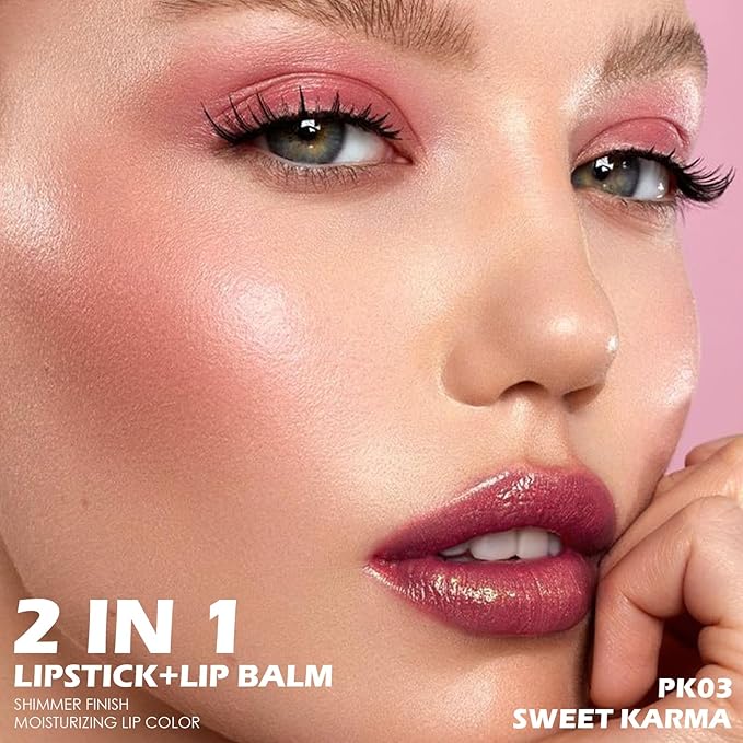 FOCALLURE Shimmer Metallic Lipstick, Non-Drying Hydrating Formula, Fuller-Looking Lips, High Pigment Sparkly Lip Color, Back to School Gift, Sweet Karma