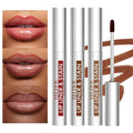 Aseawave 3Pcs Peel Off Lip Liner Lipstick Makeup, Chestnut Nude Brown Peel Off Lipgloss for Women Magic Lipstick 24 Hours Original Lip Liner Makeup Stain (#C, 1 Count (Pack of 3))