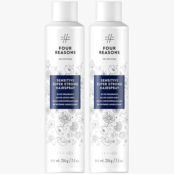 No nothing Super Strong Hairspray - Fragrance Free, Pack of 2-7.5 oz each