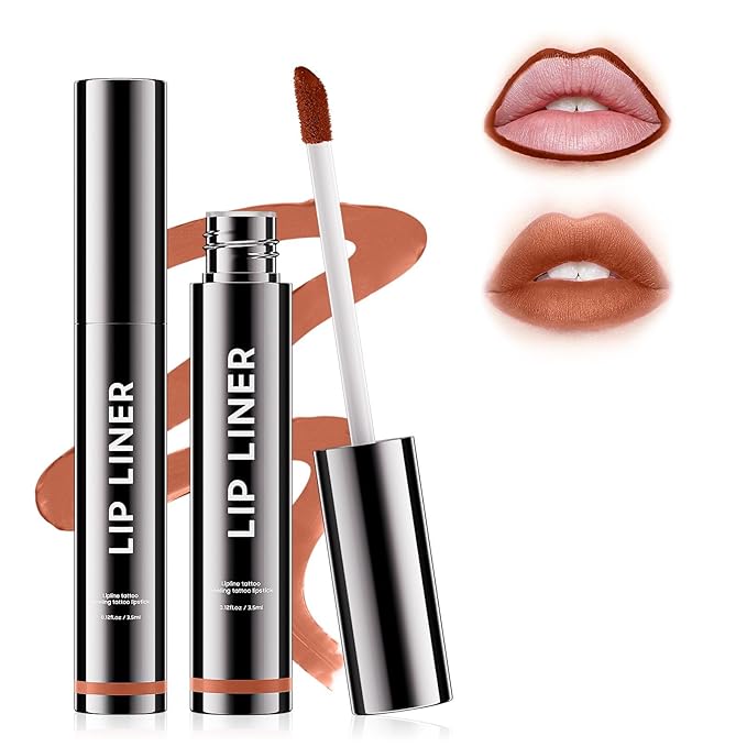 Anguishil Lip Stain, Lip Stain Waterproof Transfer Proof for Women & Girls, Enhancing Complexion, Stay-On-All-Day, Create A Natural Lip Color (Nude)