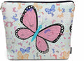 Kalygon Makeup Bag For Purse Butterfly, Colorful Butterflies Garden Butterfly Cosmetic Bags For Women With Zipper Travel Toiletry Pouch Makeup Bags Makeup Organizers Purse For Toiletries Cosmetics