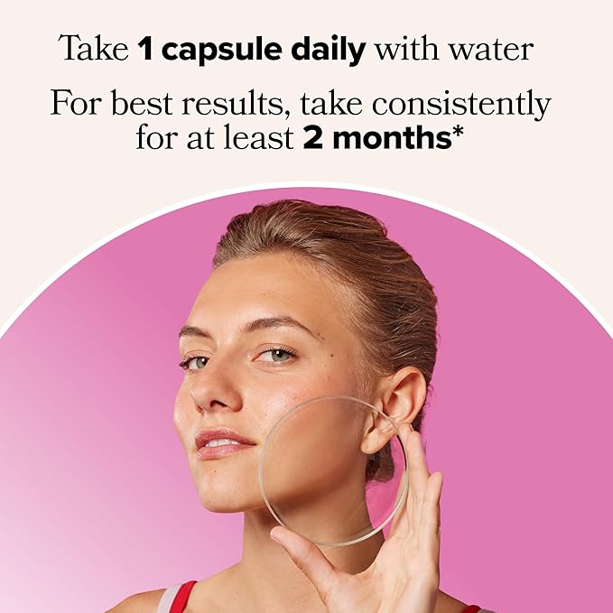 O Positiv FLO Acne Capsules – Supports Clearer, Healthier-Looking Skin for Face, Back & Body – Colostrum-Derived Lactoferrin, Zinc and Vitamin E – 30 Servings