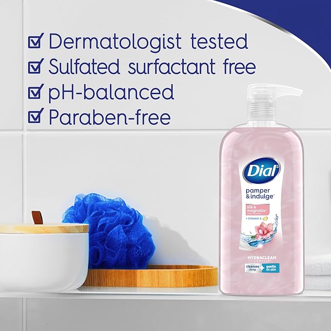 Dial Body Wash, Silk & Magnolia, 23 Fl Oz, 3-Pack