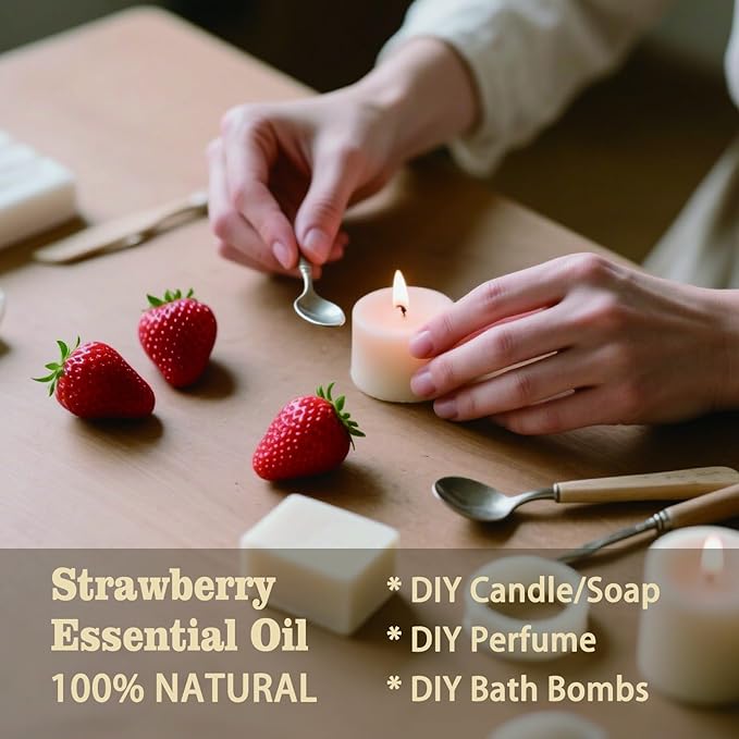 MLYNKL Strawberry Essential Oil,Strawberry Oil for Massage Home,16 fl oz
