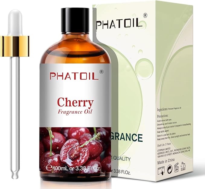 PHATOIL Cherry Fragrance Oil for Diffuser Aromatherapy 3.38FL.OZ