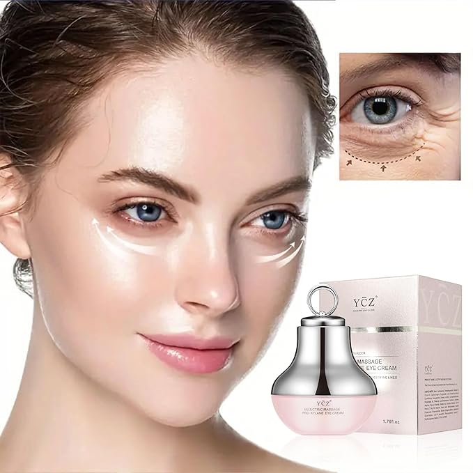 Ycz Red-Glow Electric Massage Eye Cream for Fading Dark Circles, 1.76 Fl Oz